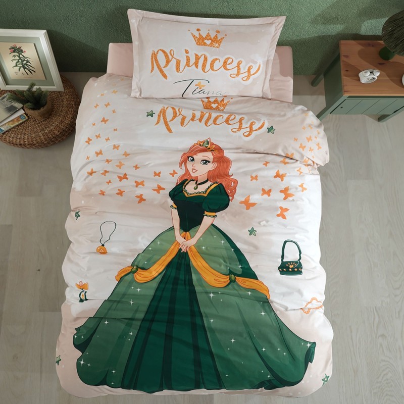 Lenjerie de pat ranforce 100% bumbac – o persoană (Tiana)